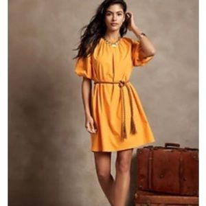 Banana Republic Poplin Midi Dress in Yellow